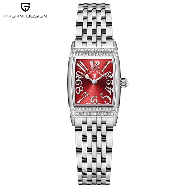 PAGANI DESIGN Relógio Feminino Quartzo PD-1737 - Pulseira de Aço Inoxidável 22mm