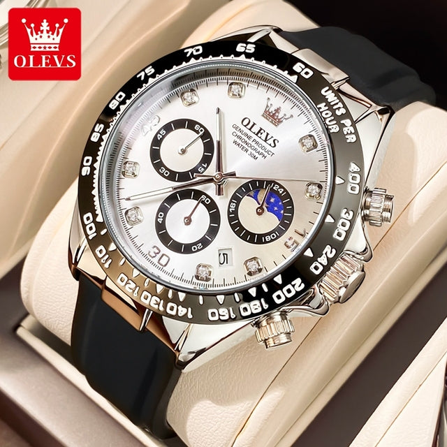 OLEVS Relógio Masculino Original Quartzo 2875 Racing - Estilo e Resistência