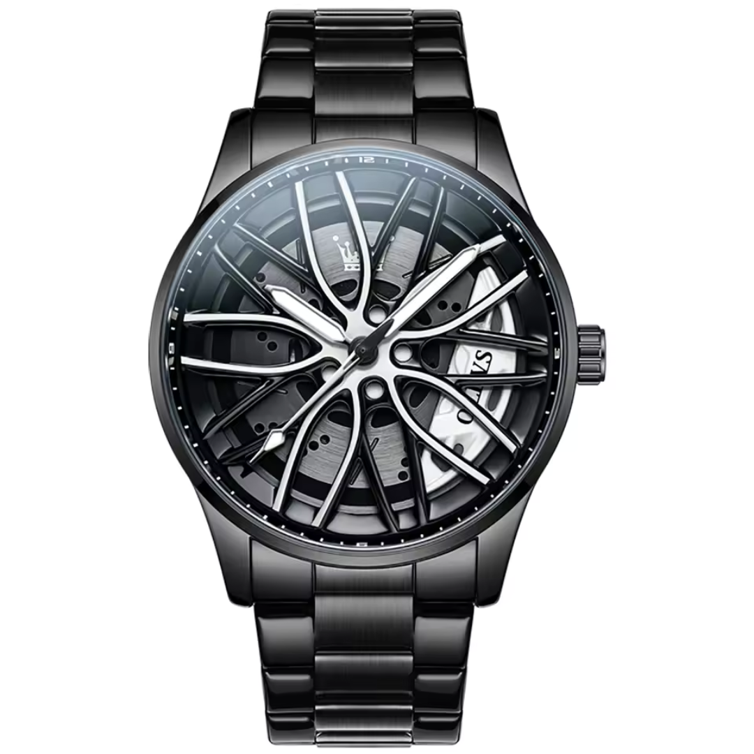 OLEVS Relógio Masculino Original Quartzo à Prova D'água - Aço Inoxidável 9937 42mm