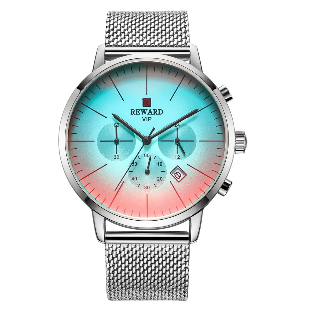 REWARD Relógio Masculino Quartzo RD82004M - Luxo e Funcionalidade 45mm
