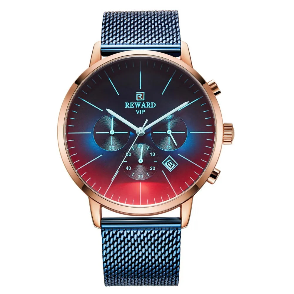 REWARD Relógio Masculino Quartzo RD82004M - Luxo e Funcionalidade 45mm