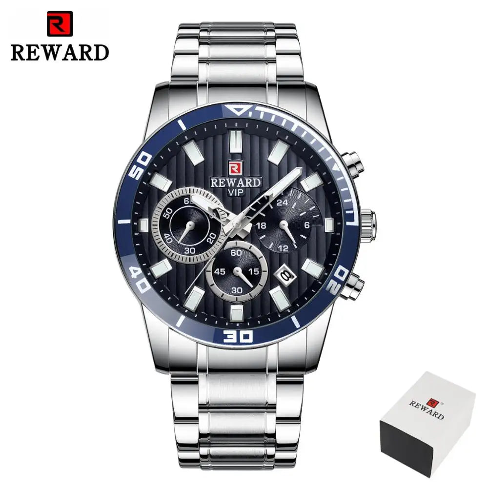 REWARD Relógio Masculino Quartzo RD81009M - Luxo e Funcionalidade 44mm