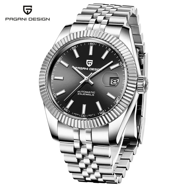 PAGANI DESIGN Relógio Masculino Automático PD-1645 - Pulseira de Aço Inoxidável 40mm