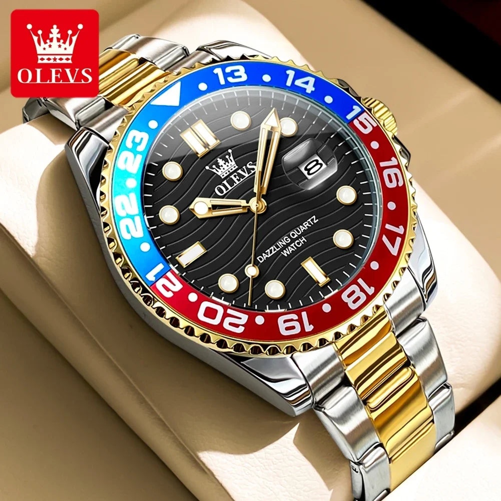 OLEVS Relógio Masculino 3610 - Luxo e Funcionalidade 40-44mm