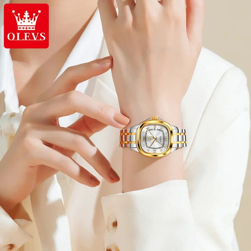 OLEVS Relógio Feminino Automático 9810 - Elegância e Funcionalidade 31mm