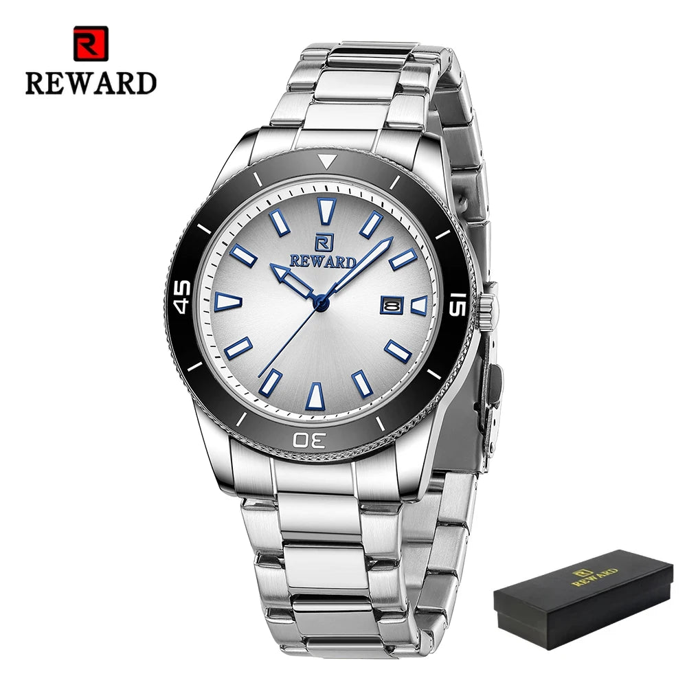 REWARD Relógio Masculino Quartzo RD61548M - Elegância e Resistência 31mm