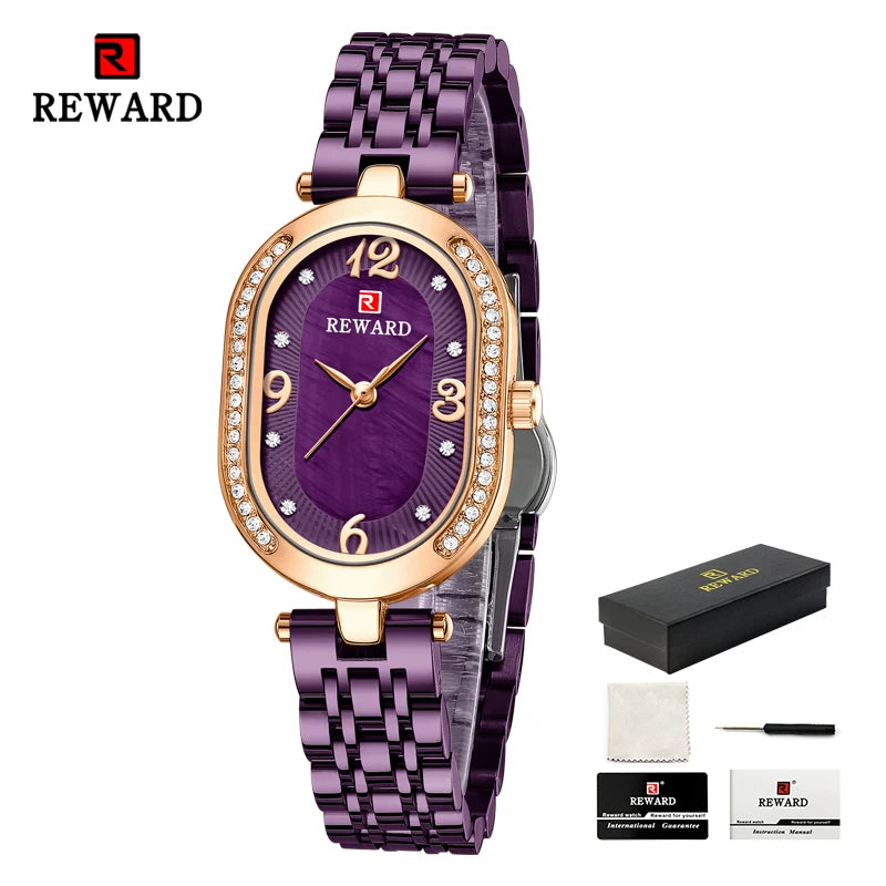 REWARD Relógio Feminino Quartzo RD21058L - Luxo e Sofisticação 24mm