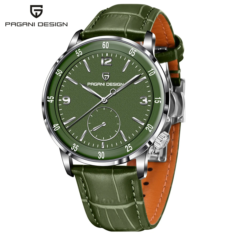 PAGANI DESIGN Relógio Masculino Automático PD-1790 - Pulseira de Couro 42mm