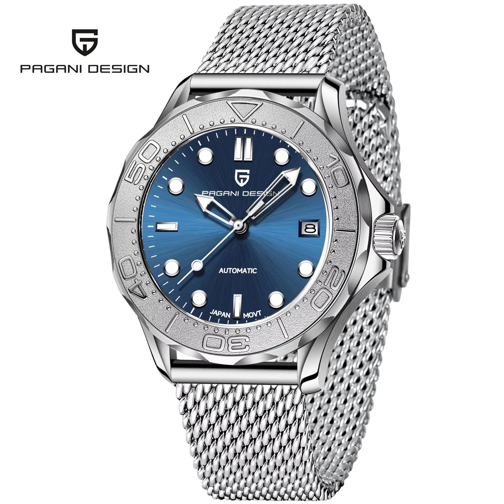 PAGANI DESIGN Relógio Masculino Automático PD-1818 - Pulseira de Aço I