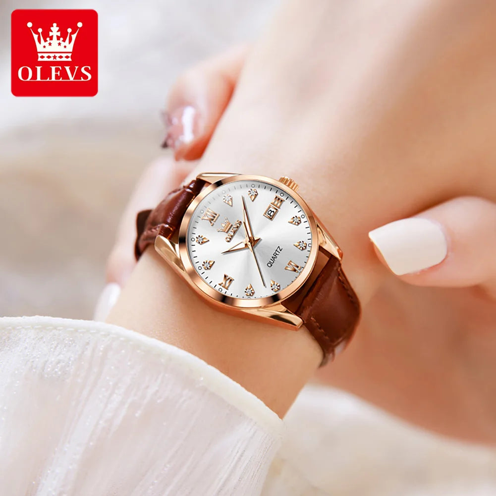 OLEVS Relógio Feminino Quartzo 5522 - Elegância e Praticidade