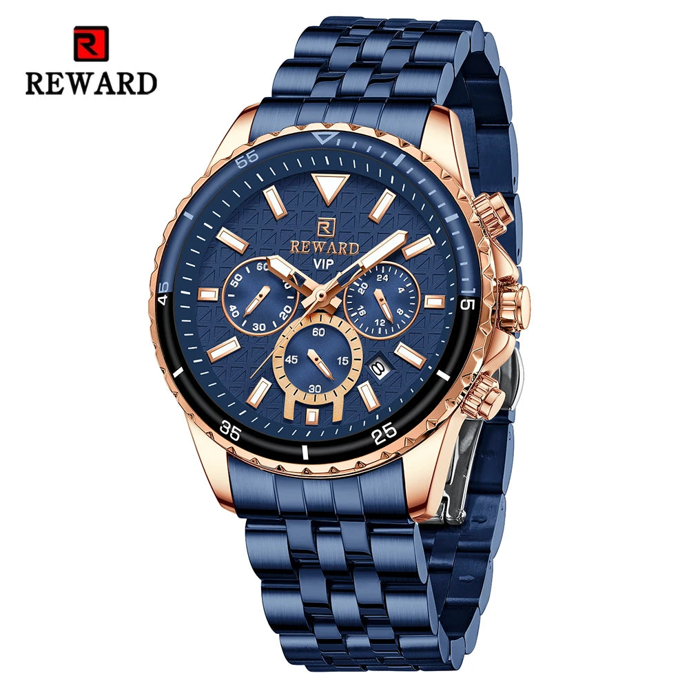 REWARD Relógio Masculino Quartzo RD81101M - Estilo Clássico e Funcionalidade 35mm