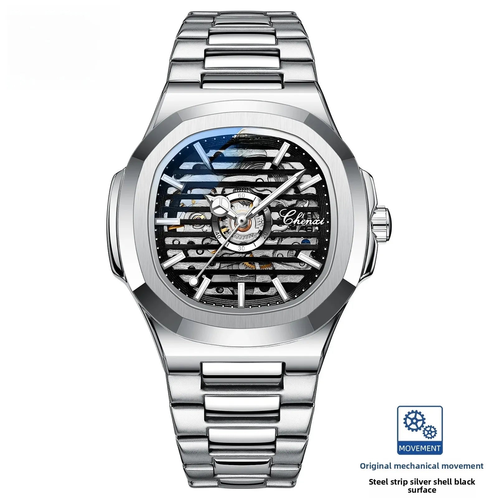 Relógio Mecânico Masculino Morning Star 8822 - 40mm