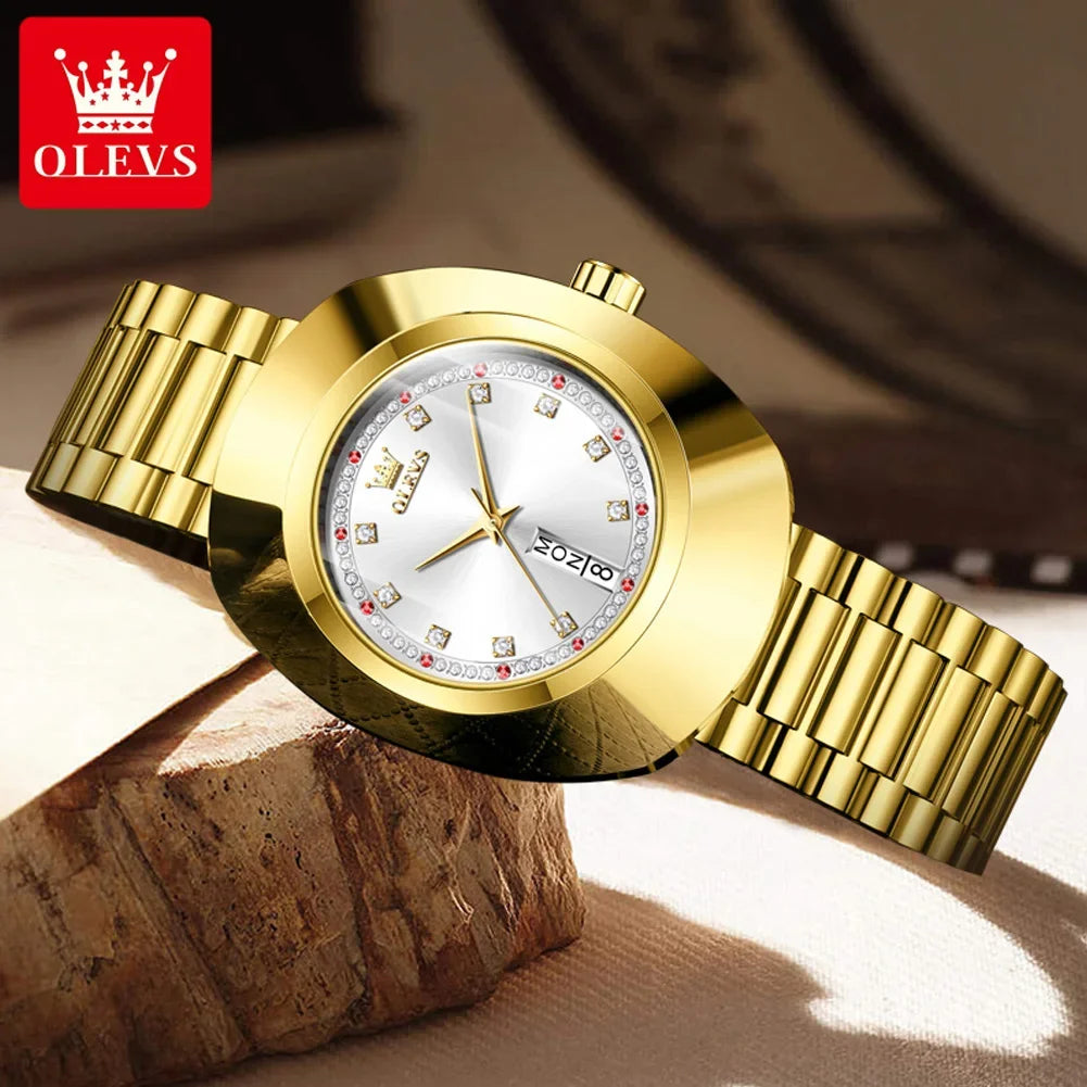 OLEVS Relógio Feminino Luxuoso 7017 - Elegância e Funcionalidade 44mm
