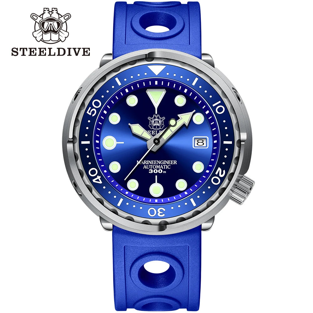 STEELDIVE Relógio Masculino Mecânico SD1975 - Pulseira de Aço Inoxidável 47.5mm