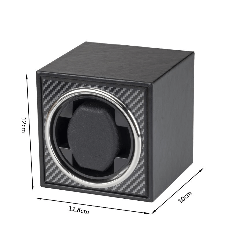 Caixa Giratória Luxo para Relógios Automáticos – 1 a 4 Slots USB e Type-C