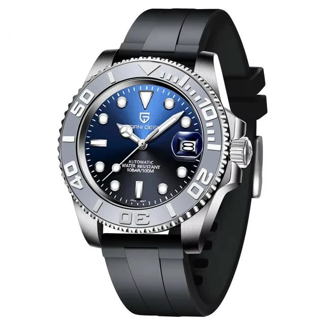 PAGANI DESIGN Relógio Masculino Automático PD-1651 V3 - Pulseira de Aço Inoxidável 40mm