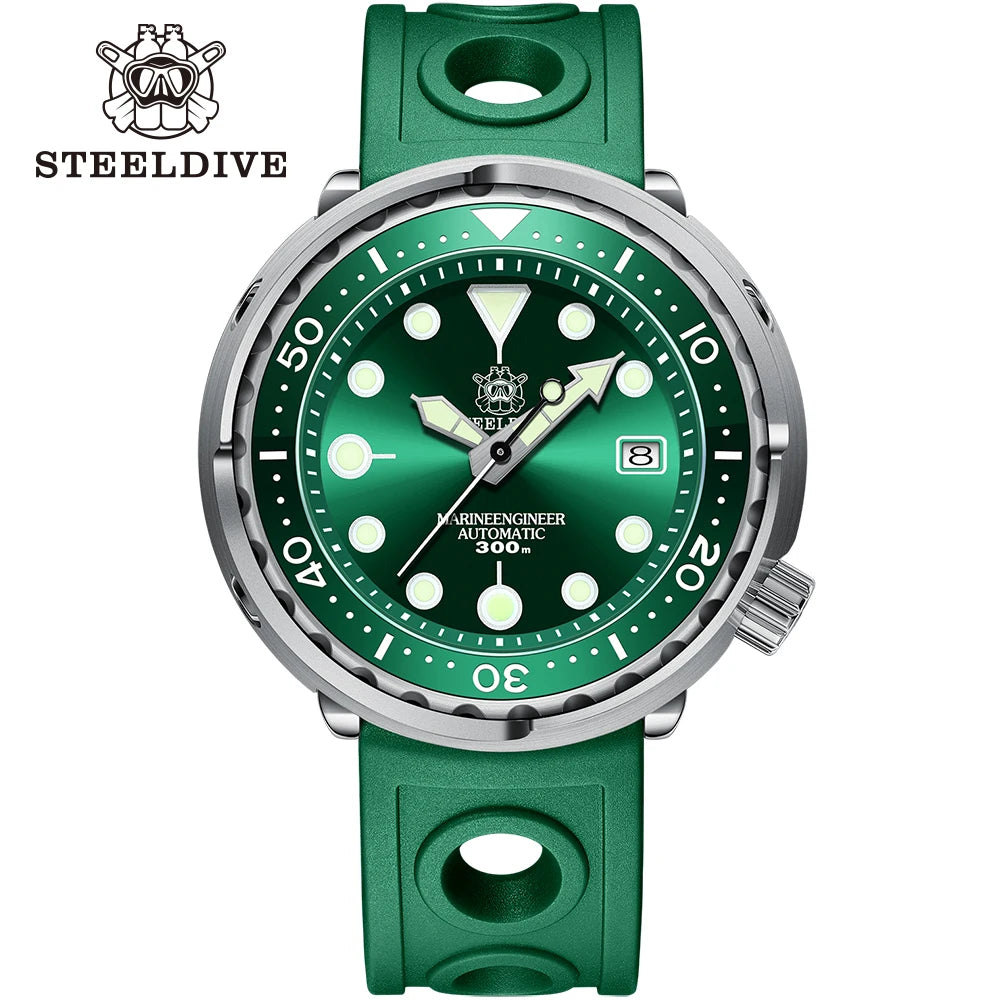 STEELDIVE Relógio Masculino Mecânico SD1975 - Pulseira de Aço Inoxidável 47.5mm