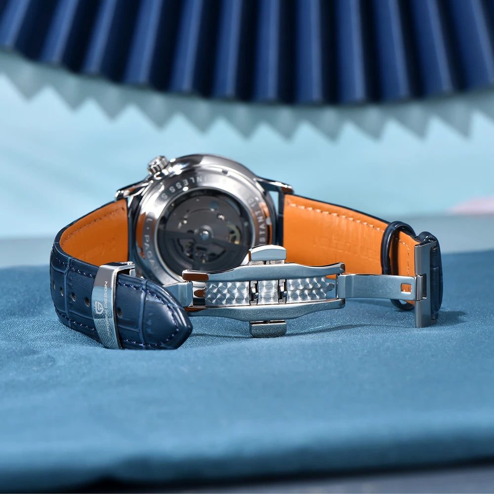PAGANI DESIGN Relógio Masculino Automático PD-1790 - Pulseira de Couro 42mm