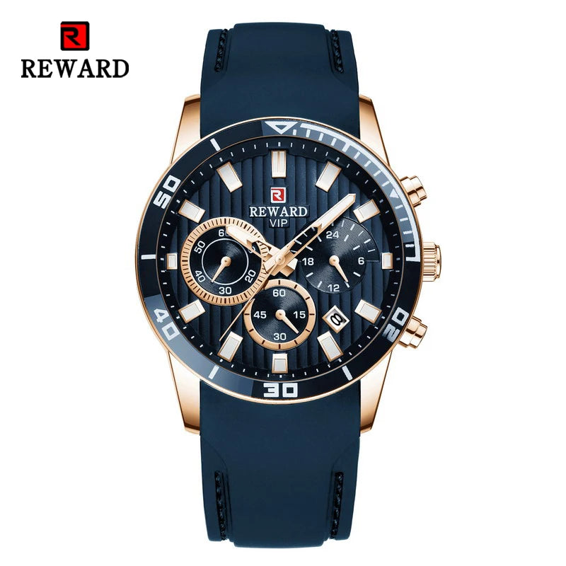 REWARD Relógio Masculino Quartzo RD83005M - Estilo Esportivo e Funcionalidade 44mm