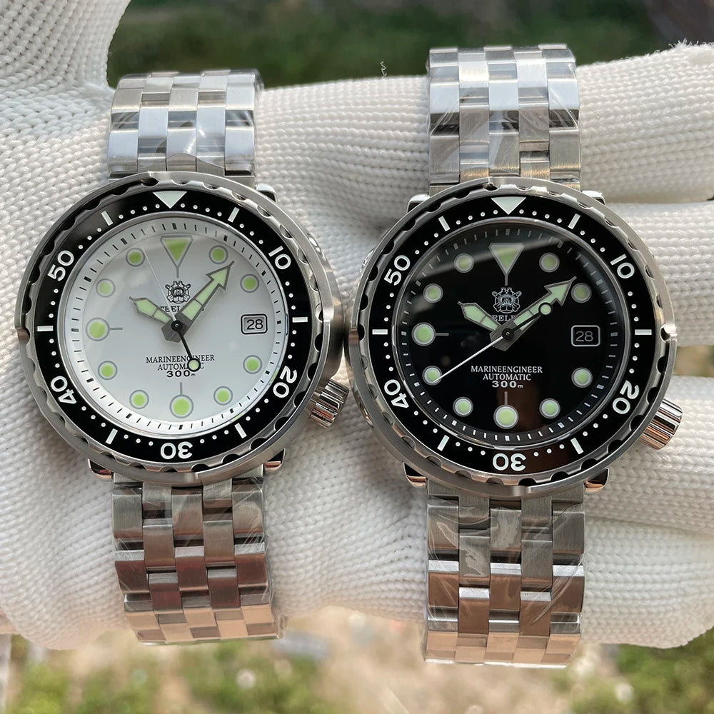 STEELDIVE Relógio Masculino Mecânico SD1975 - Pulseira de Aço Inoxidável 47.5mm