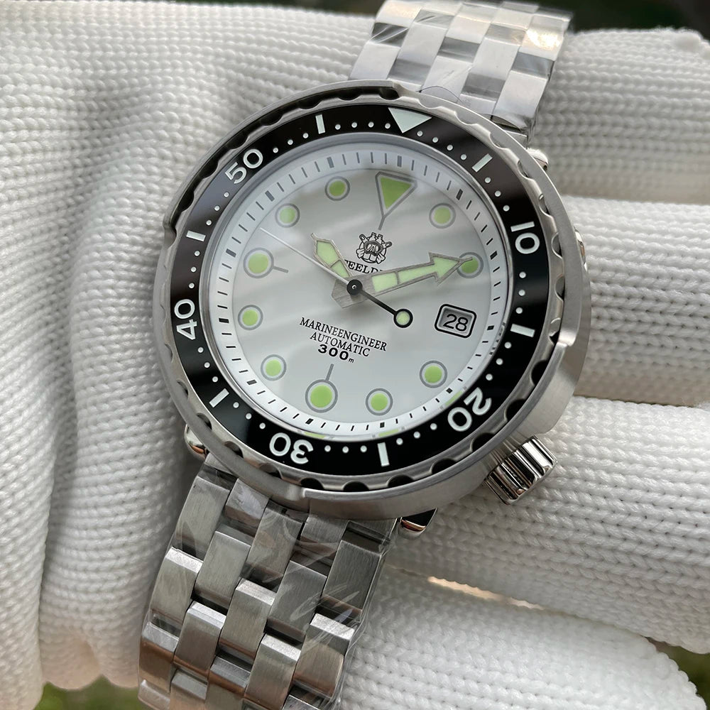 STEELDIVE Relógio Masculino Mecânico SD1975 - Pulseira de Aço Inoxidável 47.5mm