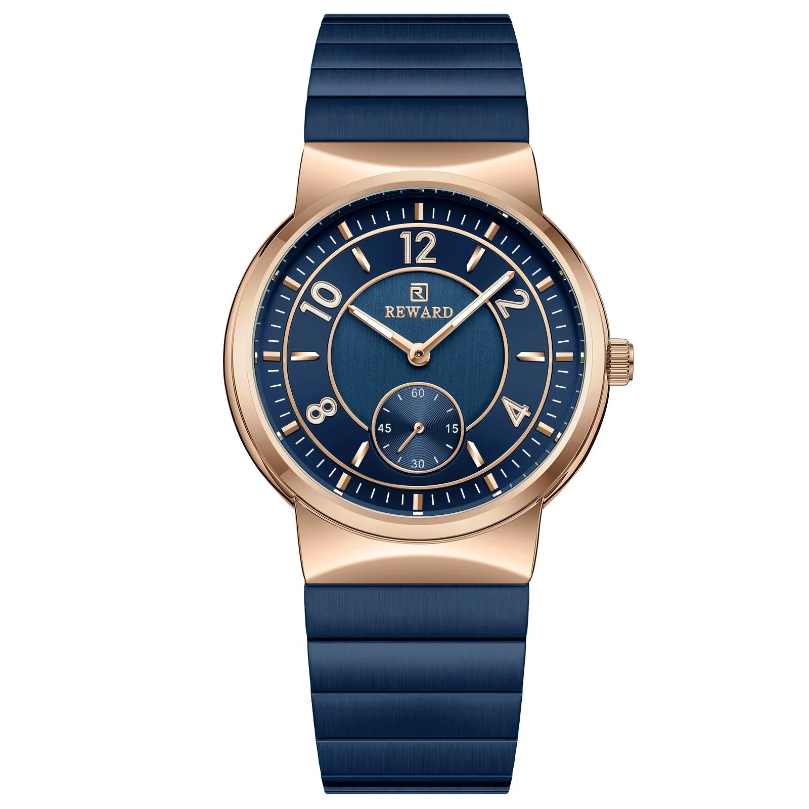 REWARD Relógio Masculino Quartzo RD611514M - Aço Inoxidável Elegante 41mm