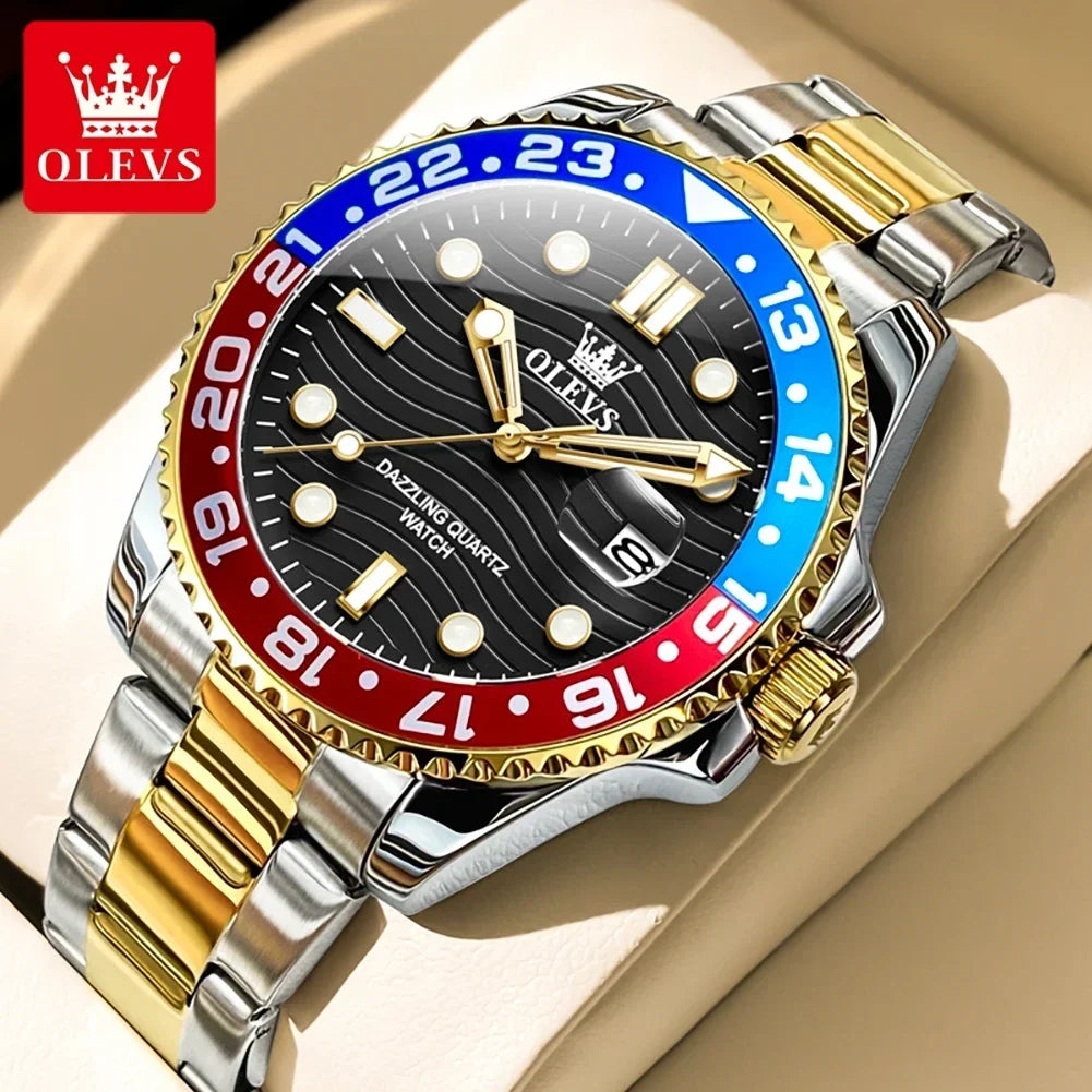 OLEVS Relógio Masculino 3610 - Luxo e Funcionalidade 40-44mm