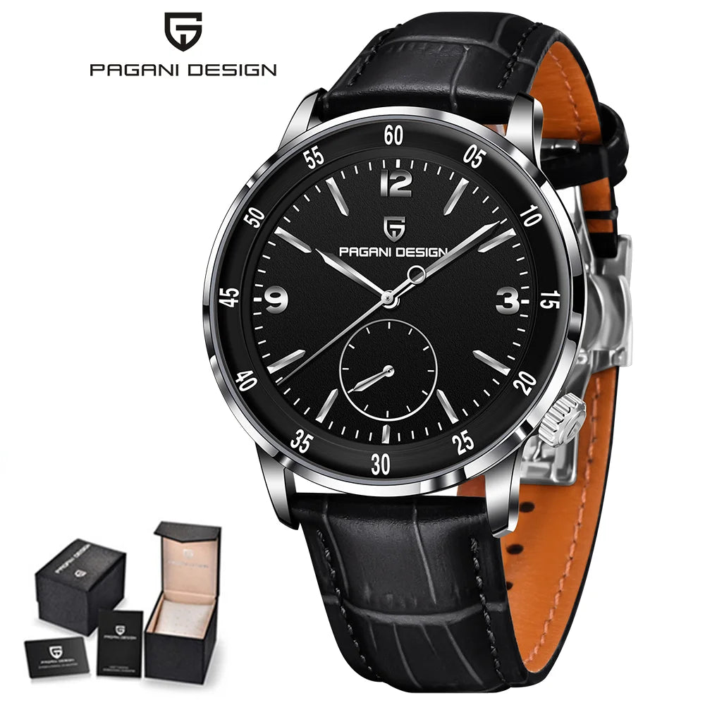 PAGANI DESIGN Relógio Masculino Automático PD-1790 - Pulseira de Couro 42mm