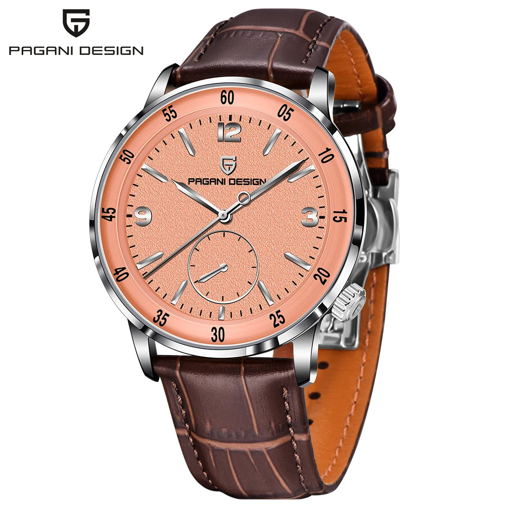 PAGANI DESIGN Relógio Masculino Automático PD-1790 - Pulseira de Couro 42mm