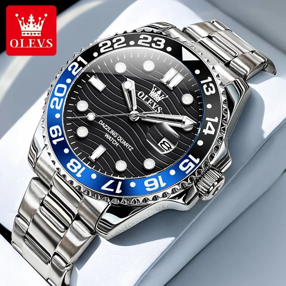 OLEVS Relógio Masculino 3610 - Luxo e Funcionalidade 40-44mm