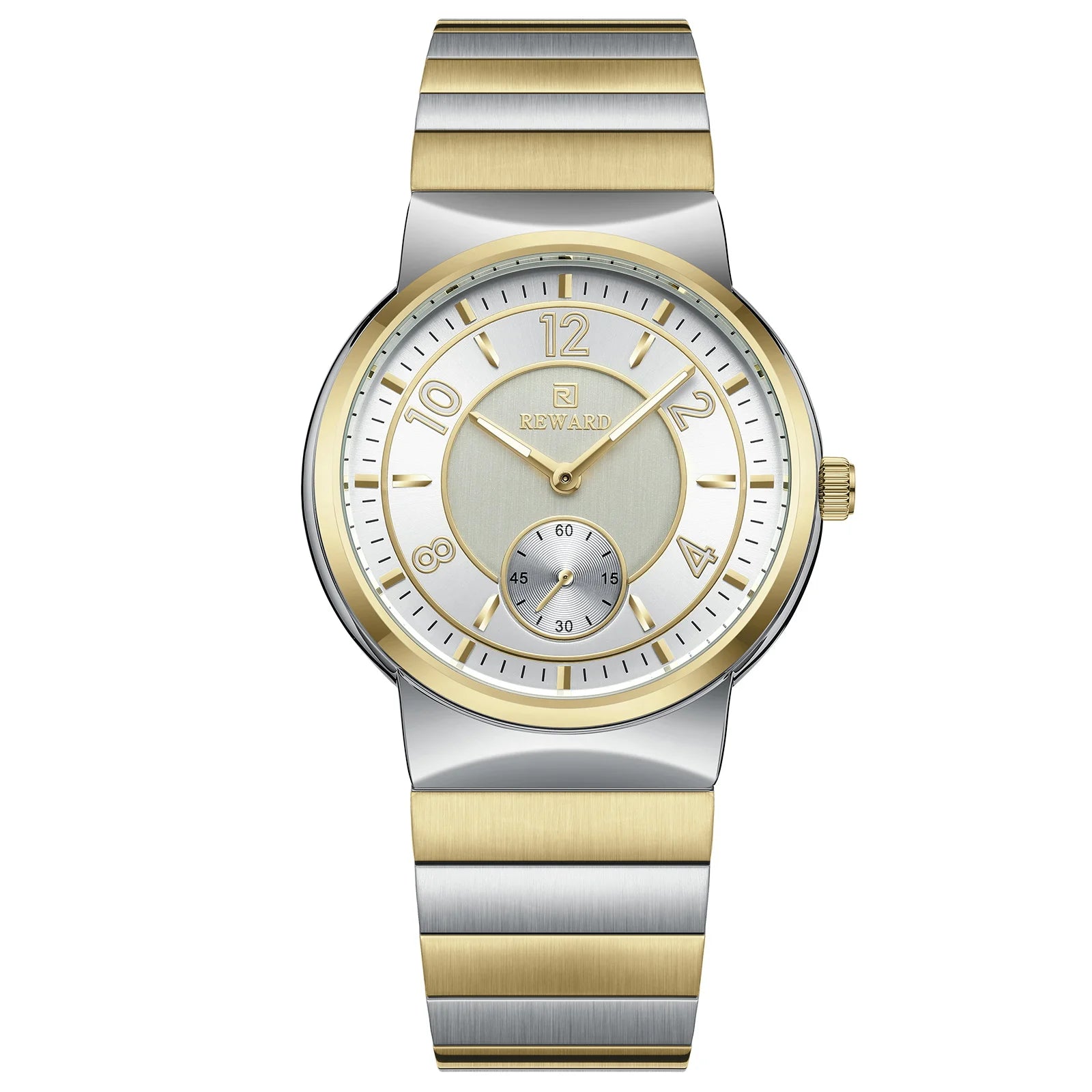 REWARD Relógio Masculino Quartzo RD611514M - Aço Inoxidável Elegante 41mm