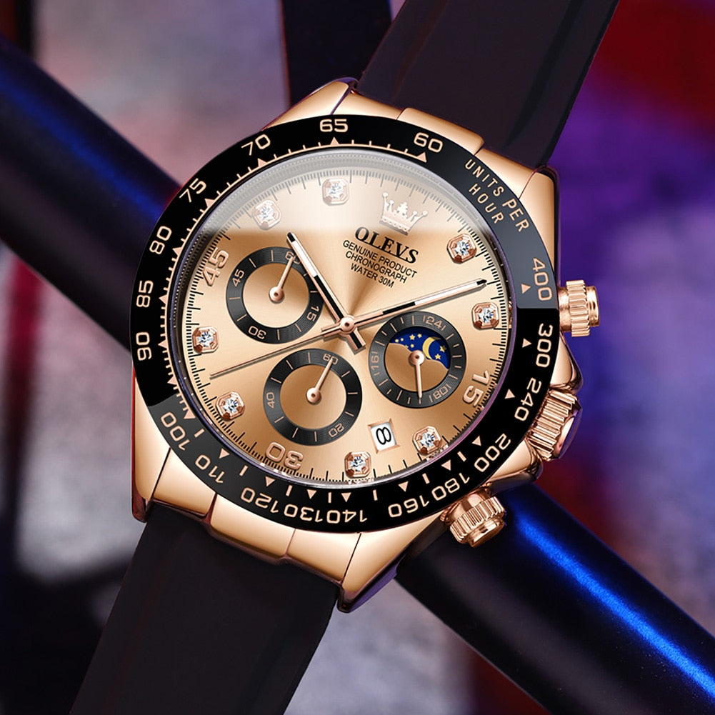 OLEVS Relógio Masculino Original Quartzo 2875 Racing - Estilo e Resistência