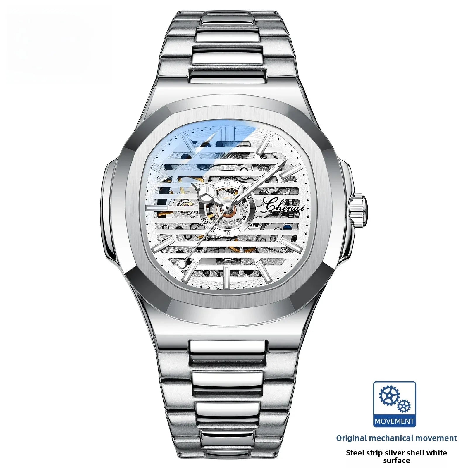 Relógio Mecânico Masculino Morning Star 8822 - 40mm