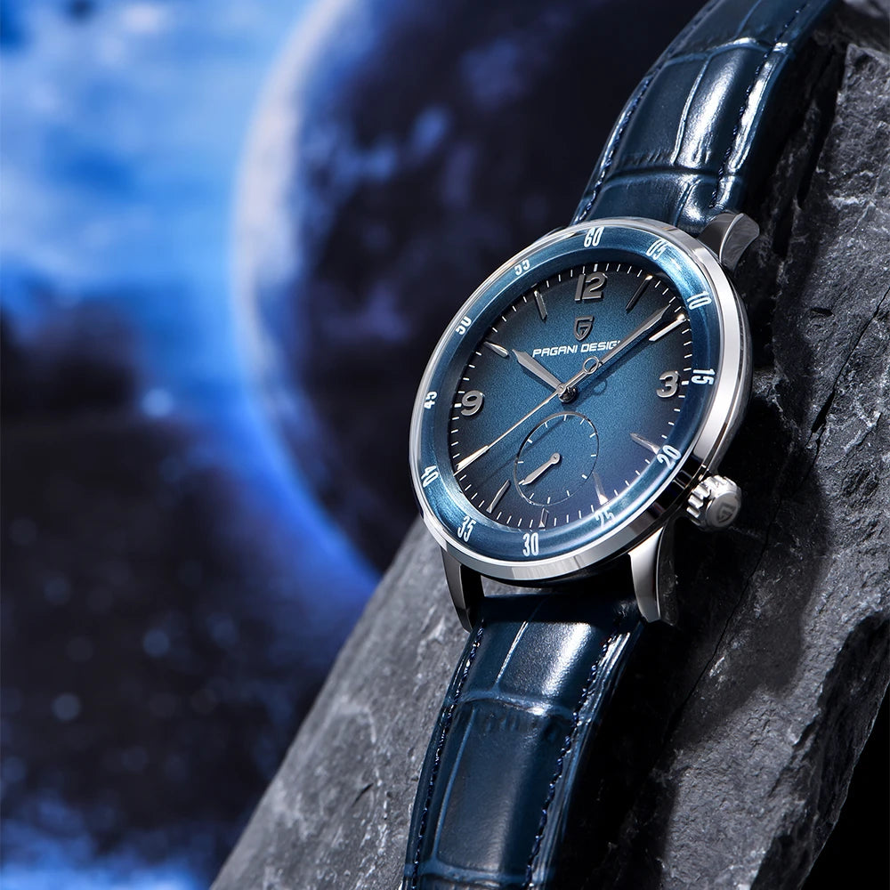 PAGANI DESIGN Relógio Masculino Automático PD-1790 - Pulseira de Couro 42mm