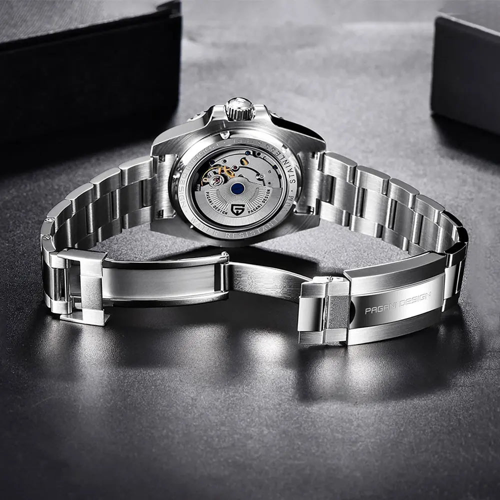PAGANI DESIGN Relógio Masculino Automático PD-1651 V3 - Pulseira de Aço Inoxidável 40mm