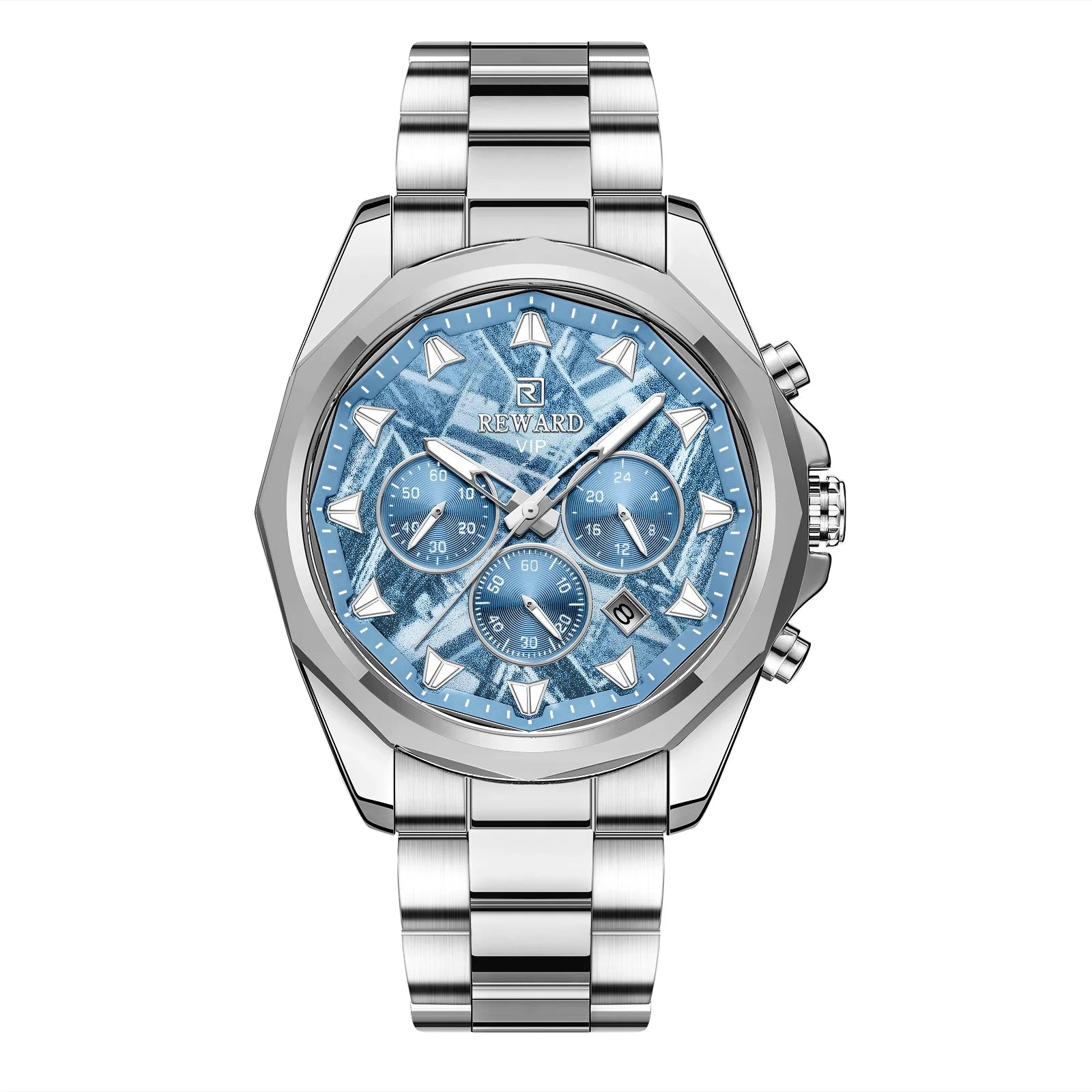 REWARD Relógio Masculino Quartzo RD812052M - Luxo e Funcionalidade 45-49mm