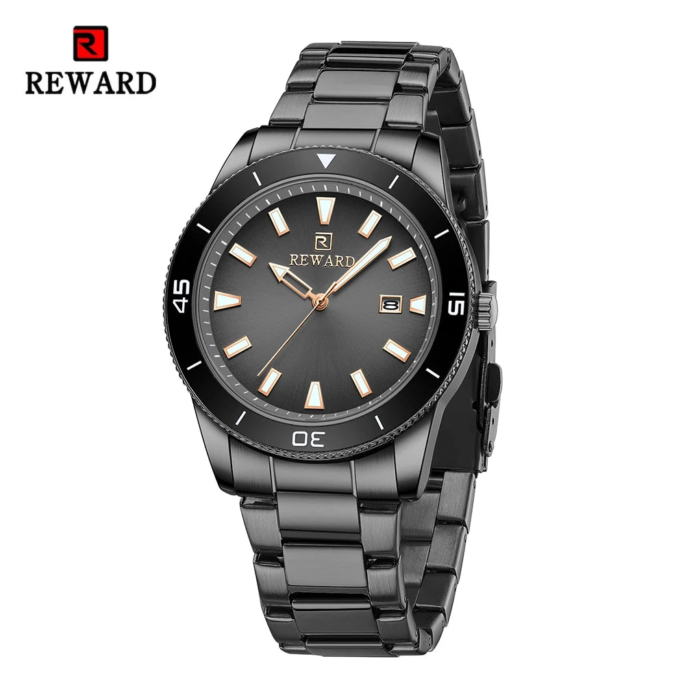 REWARD Relógio Masculino Quartzo RD61548M - Elegância e Resistência 31mm