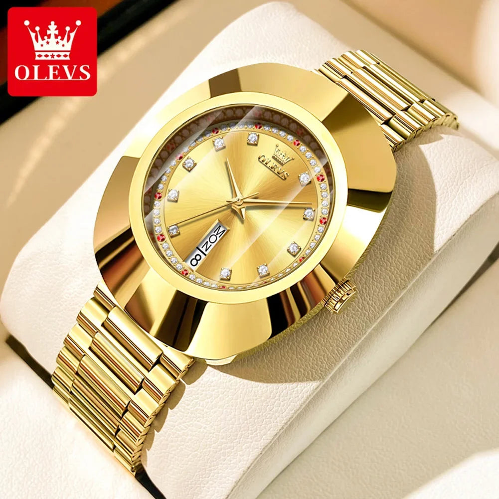 OLEVS Relógio Feminino Luxuoso 7017 - Elegância e Funcionalidade 44mm
