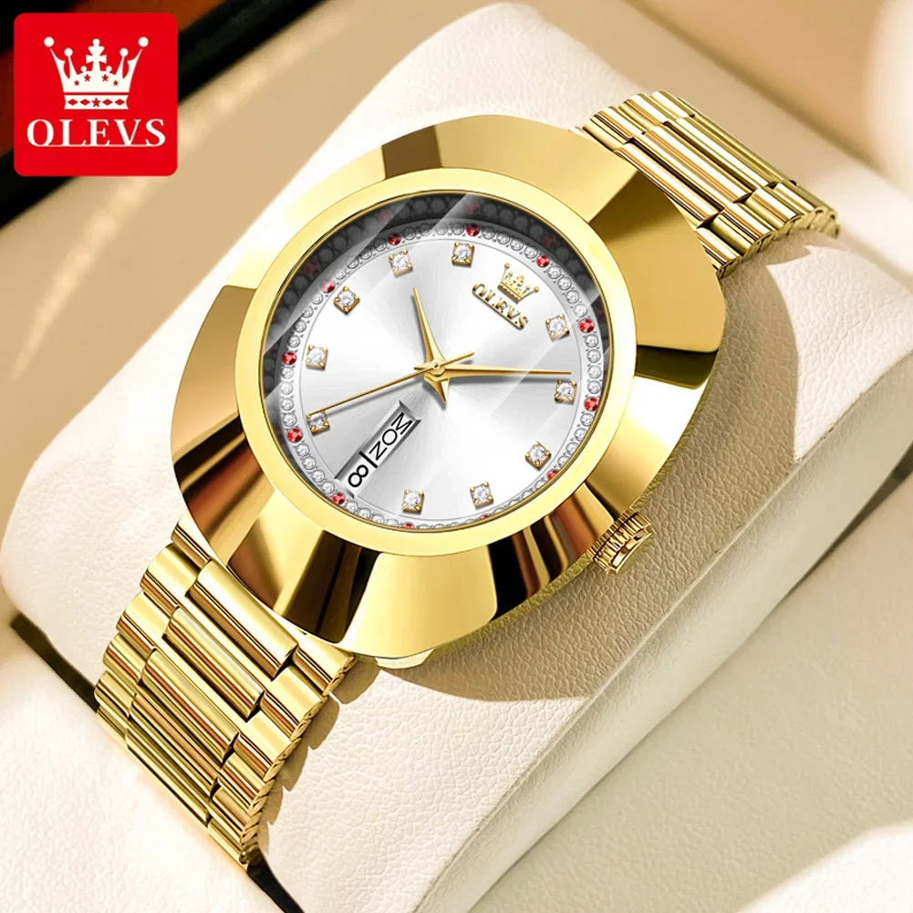 OLEVS Relógio Feminino Luxuoso 7017 - Elegância e Funcionalidade 44mm