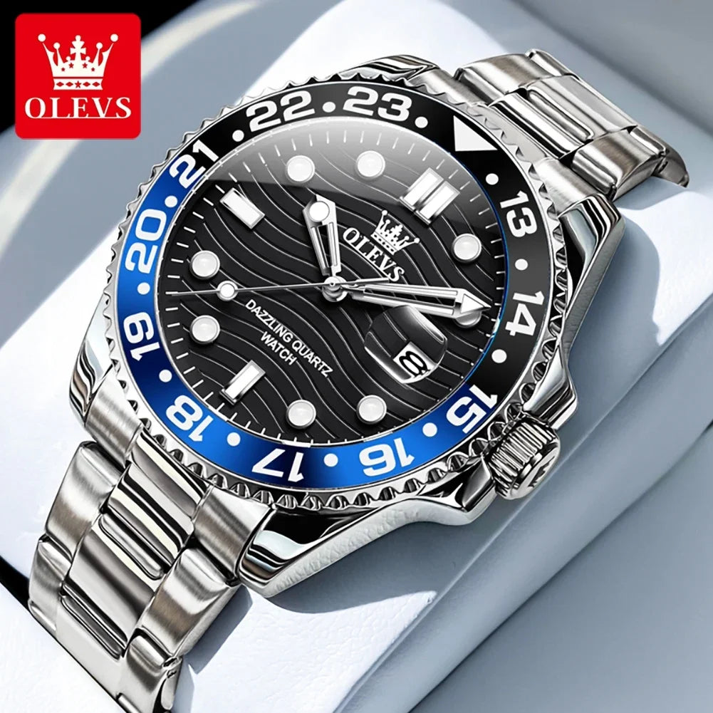 OLEVS Relógio Masculino 3610 - Luxo e Funcionalidade 40-44mm