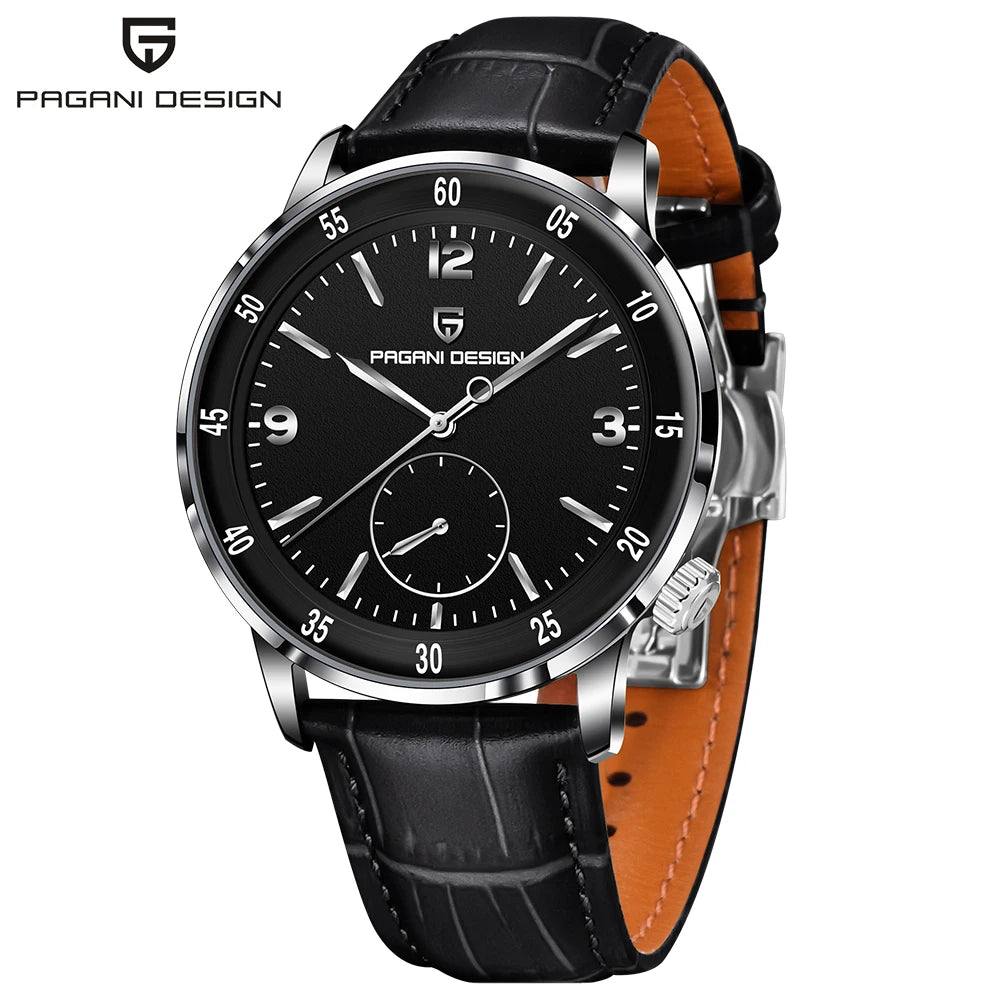 PAGANI DESIGN Relógio Masculino Automático PD-1790 - Pulseira de Couro 42mm